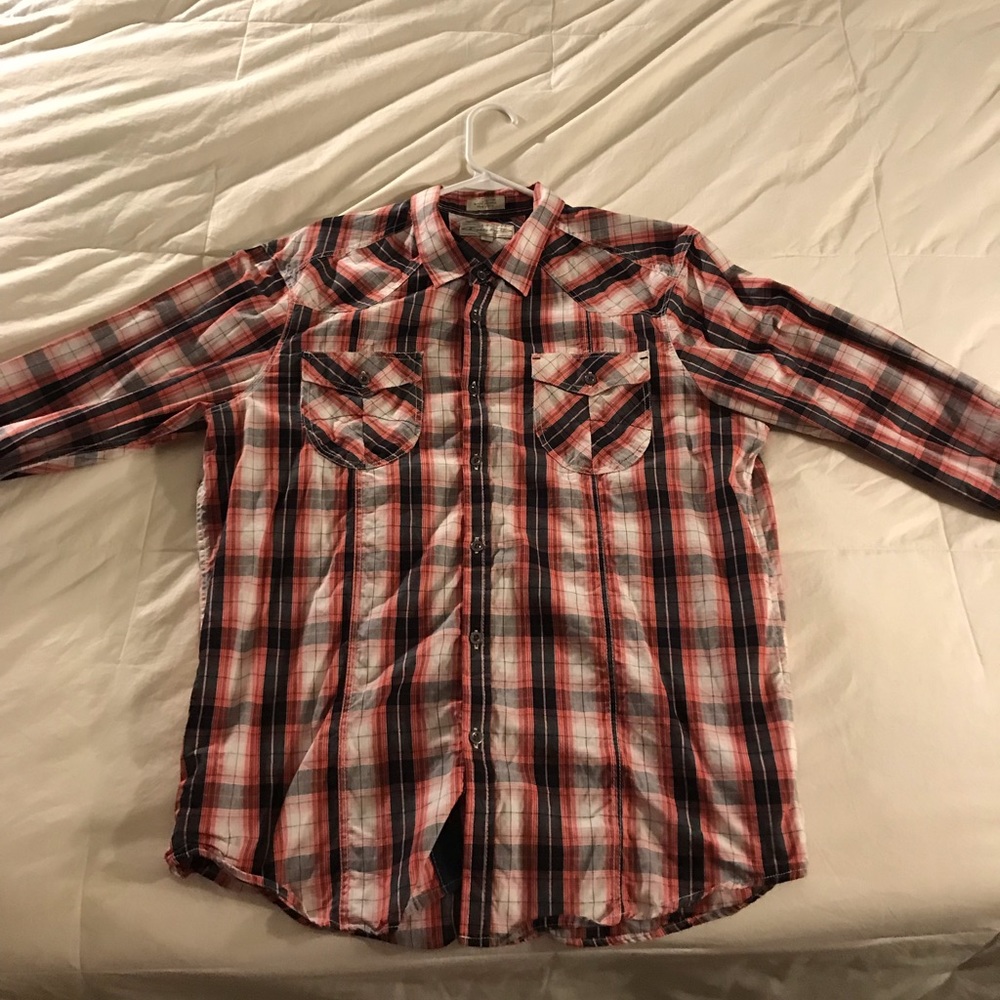 Long sleeve button up size Large
